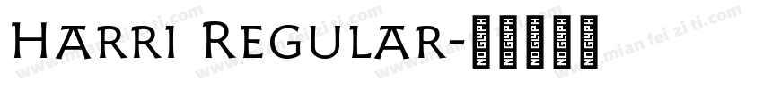 Harri Regular字体转换
